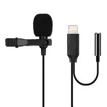 Microfone Satellite A-FONE35L Lavalier Lapela / Lightning - Preto
