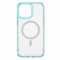 Capa Magnética Cisen para iPhone 16 Pro Max - Azul Transparente