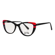 Armação para Óculos de Grau RX Visard MH2282 55-17-145 C4 - Preto/Vermelho