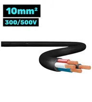 Cabo Flexível CH PP 300/500V 4*10MM 100M Preto