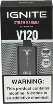 Vape Descartável Ignite V120 Straw Banana 12000 Puffs