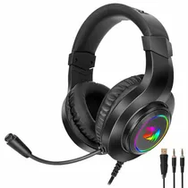 Fone Gamer Redragon H260RGB Hylas RGB / com Fio - Preto