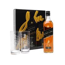 Kit Johnnie Walker Black 750ML c/2 Copos