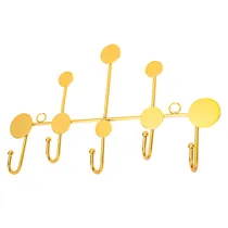 Gancho de Parede Decorativo 31 X 20 CM Dourado
