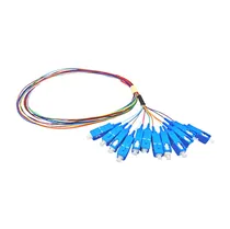 F. Pigtail Trançado SC-Upc 1M G657A1 12 Cores