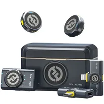 Microfone Sem Fio Hollyland Lark M2 Combo com USB-C/Lightning - Shine Charcoal