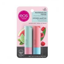 Kit Protetor Labial Eos Watermelon + Lychee Martini Stick 2PCS