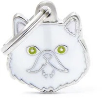 Medalha de Identificação Myfamily Friends Gato Persa Branco MF38WHITE