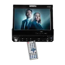 Toca Radio Automotivo FerraccII DT-05321 / 7" / Bluetooth / USB / FM / AM / DVD / SD Card / com Controle Remoto - Preto