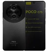Celular Xiaomi Poco C75 256GB / 8GB Ram / Dual Sim / Tela 6.74" / Cam 50MP- Black (Global) Usa