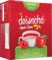 Chá Desinchá Apple Cider e Hibisco - 45G (30 Unidades)