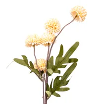 Flores Artificiais Tipo Pompom - Laranja
