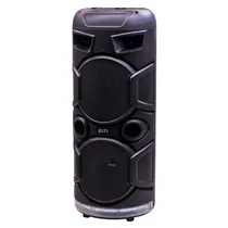 Speaker / Caixa de Som Portatil RX-8237 / 8" X2 / Bluetooth / USB / FM / Aux / com Microfone e Controle Remoto / 1000W - Preto