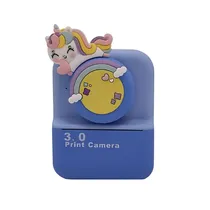 Camara Infantil Sate A-DV935 Con Impresora Azul Unicornio  Camara Infa...