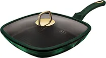 Frigideira Grill com Tapa Berlinger Haus Emerald Collection 28CM - BH-6051