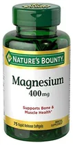 Nature's Bounty e 400 Iu Magnesium 400MG Pure Di-Alpha (120 Cápsulas)