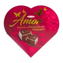 Bom Bom Tayas Amor Caixa Coração Vermelho 80G