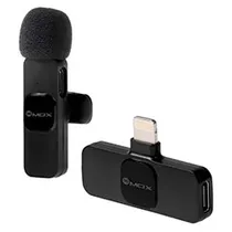 Microfone Mox MO-MIC22 Wireless / Lightning - Preto