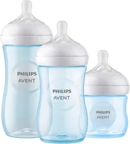 Avent Set 03 Biberones Respuesta Natural Azul