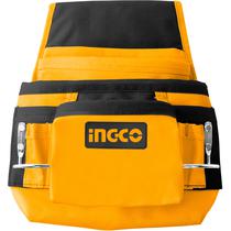 Saco de Ferramentas Ingco HTBP01011 - 10 Compartimentos - 2 Aros - Amarelo e Preto