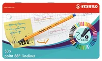Caneta Stabilo Fineliner POINT88 8850-6 (50 Cores)