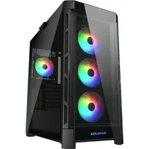 Gabinete Cougar Duoface Pro RGB 4FAN Black Tempered Glass