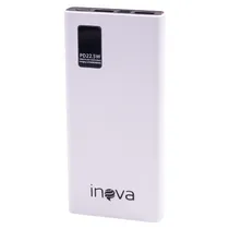Carregador Portatil Powerbank Inova PB-102 / 10000MAH / Dual USB / Micro-USB / USB-C - Branco
