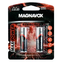 Pilha Alcalina Magnavox Max Power MP05211/M0 AA - 2 Unidades