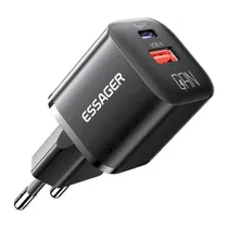 Carregador Fonte Essager ECTAC-HMB01-P USB/USB-C 20W - Black