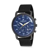Relógio Analógico Masculino Daniel Klein Exclusive DK12127-5 - Preto e Azul