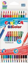 Lapis Carioca Triangular Bicolor - 42991 (24 Cores)