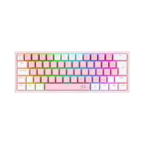 Teclado Redragon K617-R Fizz Rainbow Pink/White