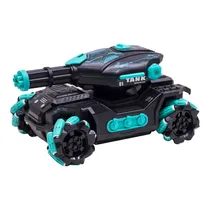 Carrinho Brinquedo Tank Spray com Controle Remoto e Acessorios 775434 - Preto/Verde