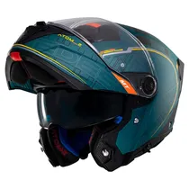 Capacete MT Helmets Atom 2 SV Destiny C6 - Articulado - Tamanho M - com Óculos Interno - Matt
