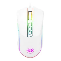 Mouse Gamer Redragon Cobra M711W RGB 10000 Dpi USB - Branco