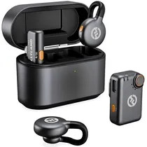 Microfone Sem Fio Hollyland Lark M2S Combo com USB-C/Lightning - Space Gray (Anatel)