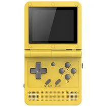 Console Portátil Powkiddy Flip Game 64BIT 16GB de 2.8" com 2.000 Jogos - Amarelo