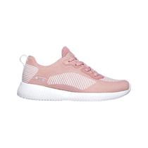 Tenis Skechers Feminino Bobs Rosa/Branco 33156PKW 33156PKW