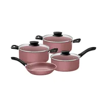 Juego de Ollas Tramontina Linz 28299/408 Rosa 4 Piezas