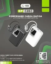 Ecopower Cargador Portatil EP-C883 12000MAH Negro