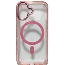 Capa GEAR4 para iPhone 16 Crystal Palace - Pink Transparent