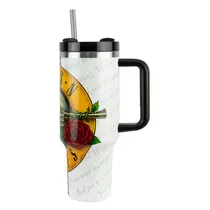 Copo Térmico Weedoo Guns N' Roses - 1.2L - com Canudo - Logo Branco  Copo Térmic...