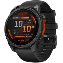 Relógio Garmin Fenix 8 Amoled 010-02904-00 47 MM com GPS/Wi-Fi - Cinza/Preto