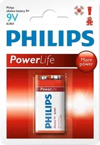 Pilha Alcalina Philips 9V 6LR61P1B/97 (Bateria)  Pilha Alcal...