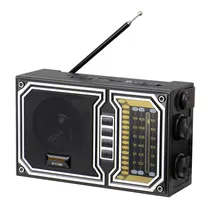 Rádio Portátil Ecopower EP-F230B - AM/FM - USB/SD - Bluetooth - Recarregável