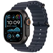 Relogio Apple Watch ULTRA2 49MM MYTC3LW/A GPS Black Titanium Navy Ocean Band