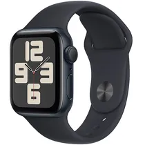 Apple Watch Se 2ª Geração (2023) Caixa de Alumínio Em Meia-Noite e Correia Esportivo Em Cor Meia-Noite 40 MM s/M MR9X3LL/A