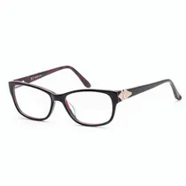 Armação para Óculos de Grau Feminino Visard OA8123 C1 52-17-135MM - Preto e Vermelho