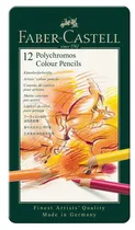 Lápis de Cor Faber Castell Polychromos F110012 (12 Unidades)