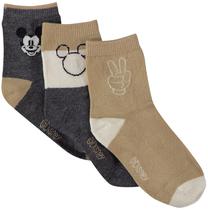 Meias Infantil Orchestra AGAKG4-GRM Mickey Masculina (3 Pares)